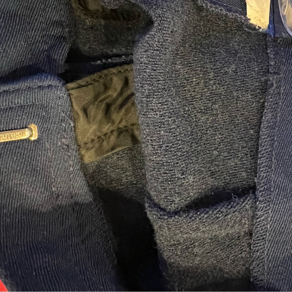 VTG Edelweiss Schoeller Switzerland Snow pants Stirrup 2 Navy Wool Blend Stretch - Picture 10 of 16